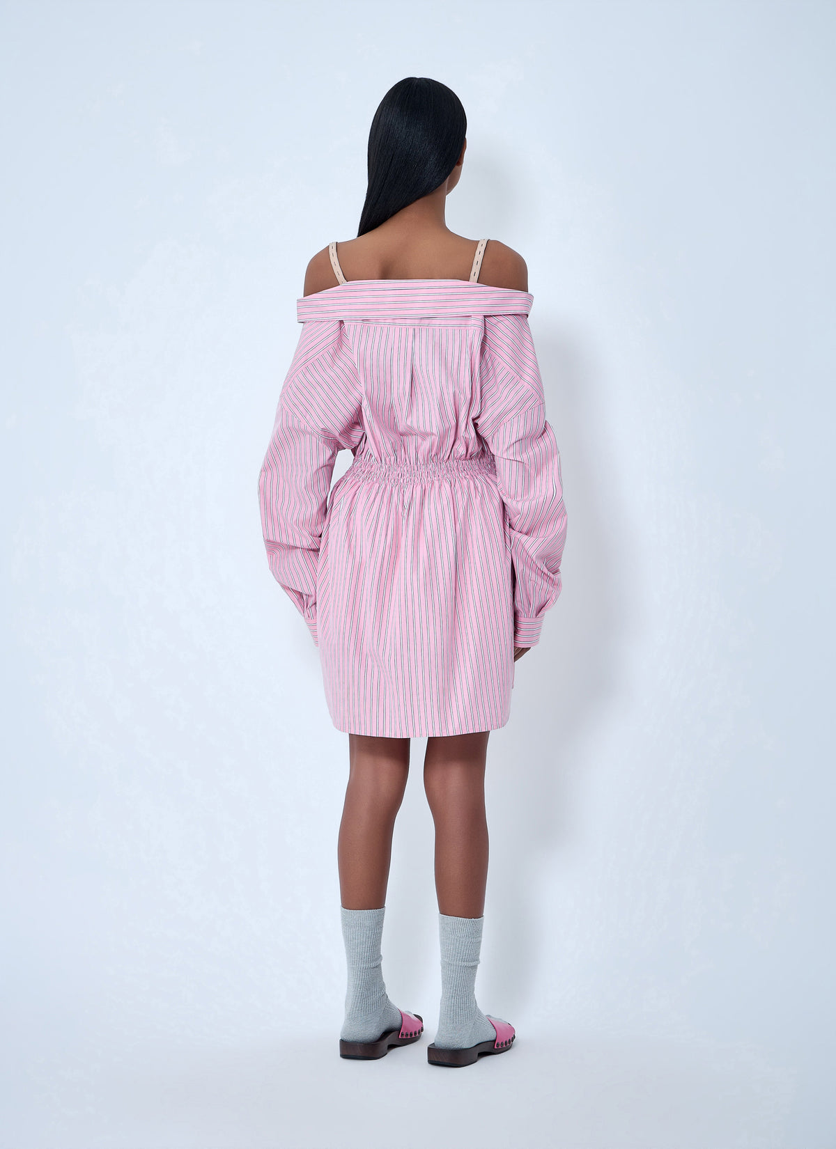 Miu Miu Women Striped Poplin Dress