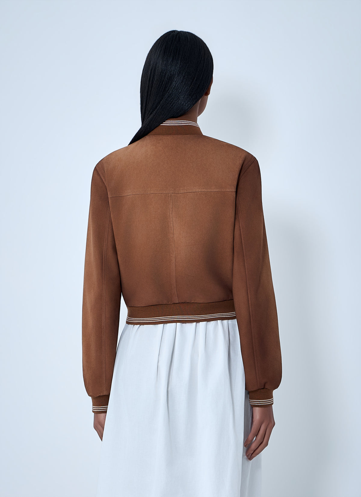 Miu Miu Women Suede Bomber Jacket