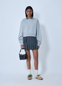 Miu Miu Miu Miu Women Logo Motif Fleece Sweatshirt