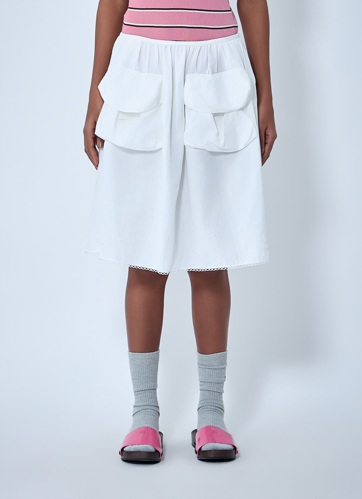 Miu Miu Women Gathered Skirt