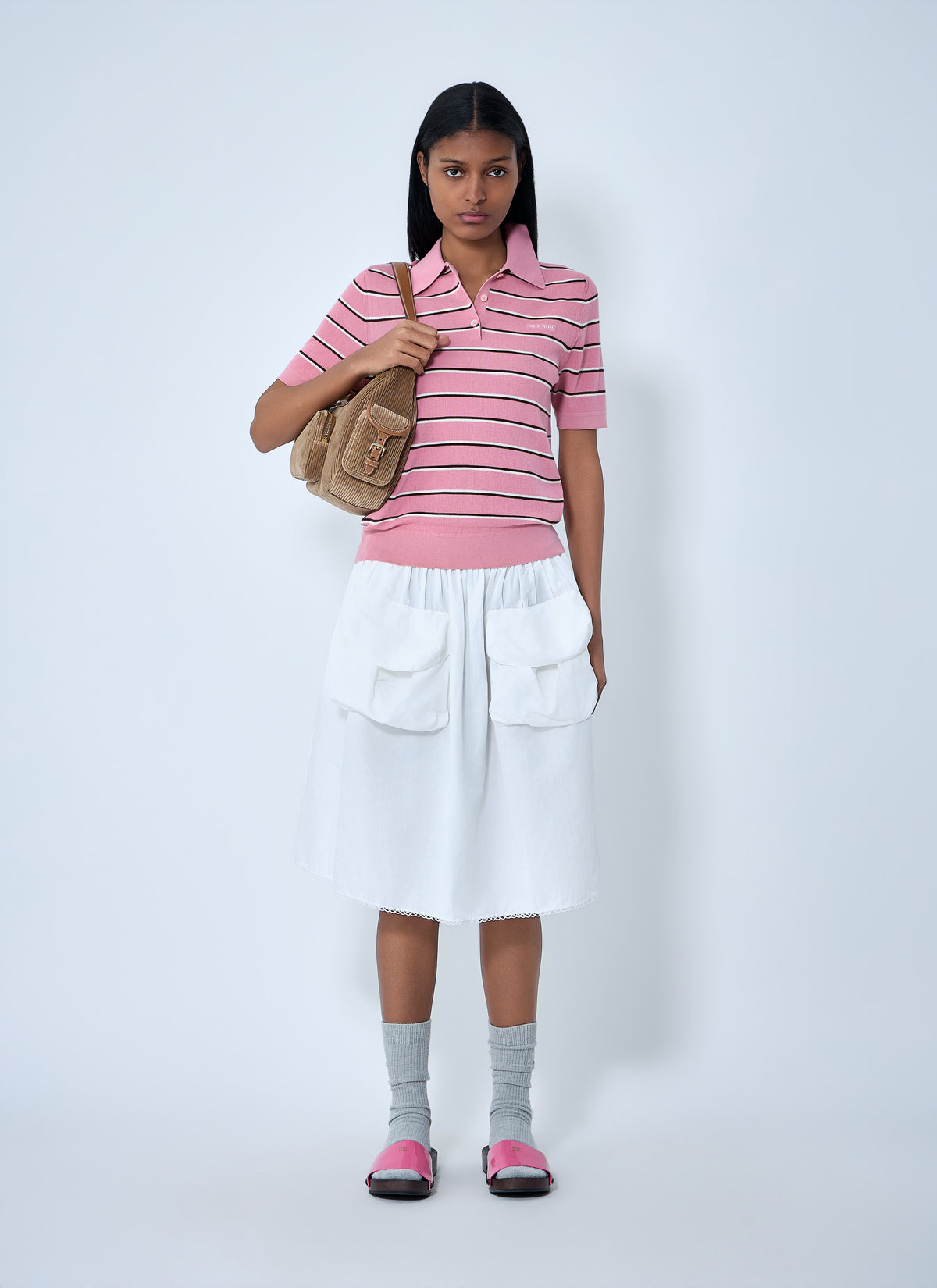 Miu Miu Women Gathered Skirt
