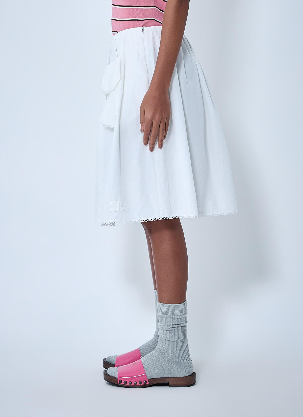 Miu Miu Women Gathered Skirt
