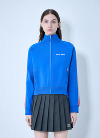 Miu Miu Miu Miu Women Technical Yarn Zipper Sweatshirt