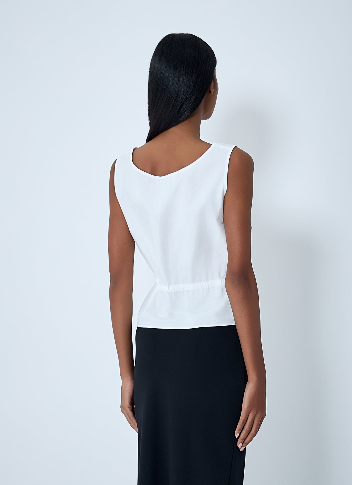 Miu Miu Women Logo Motif Drawstring Top
