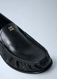 Miu Miu Women Leather Loafers