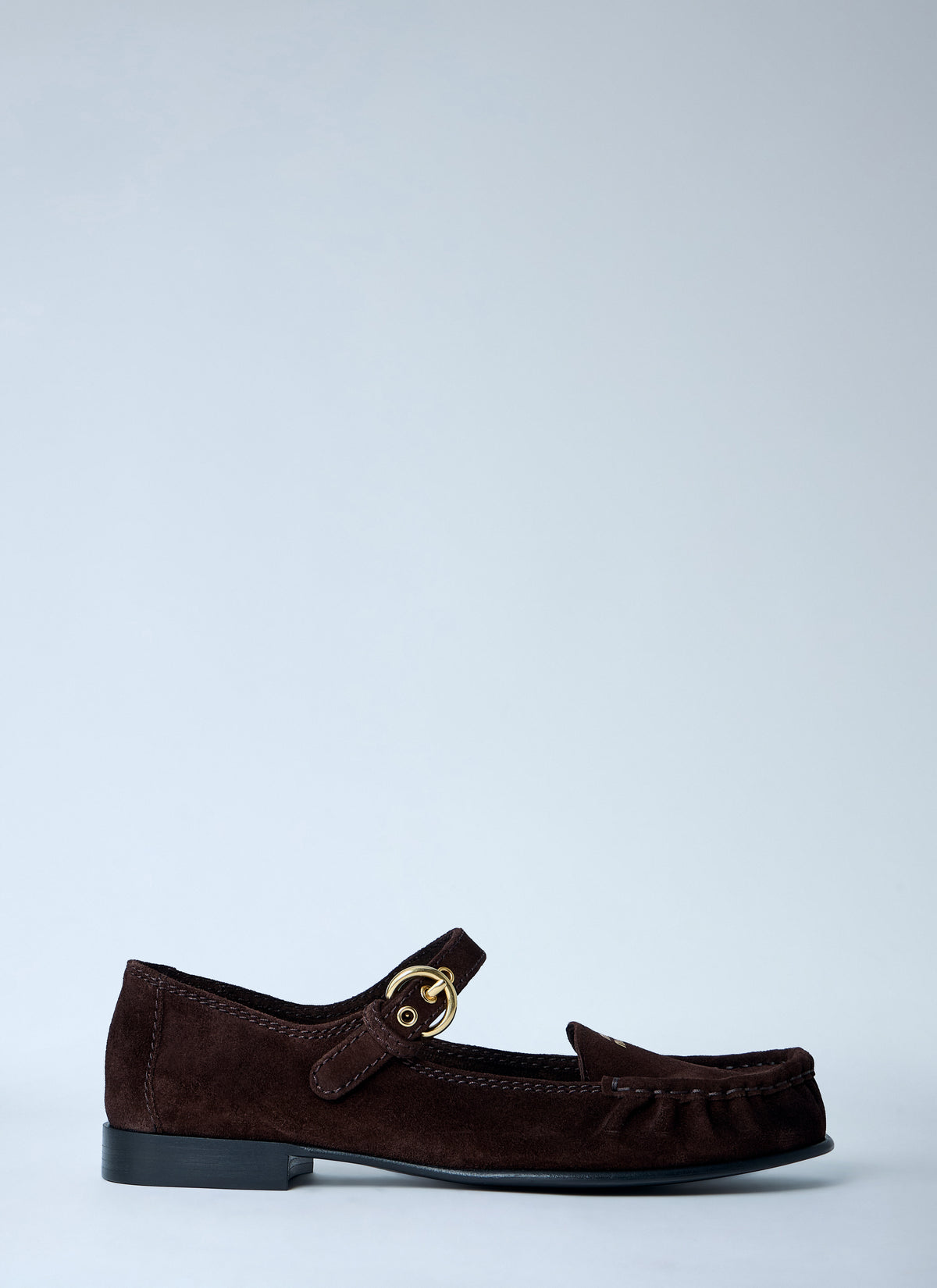 Miu Miu Women Suede Mary Jane Loafers