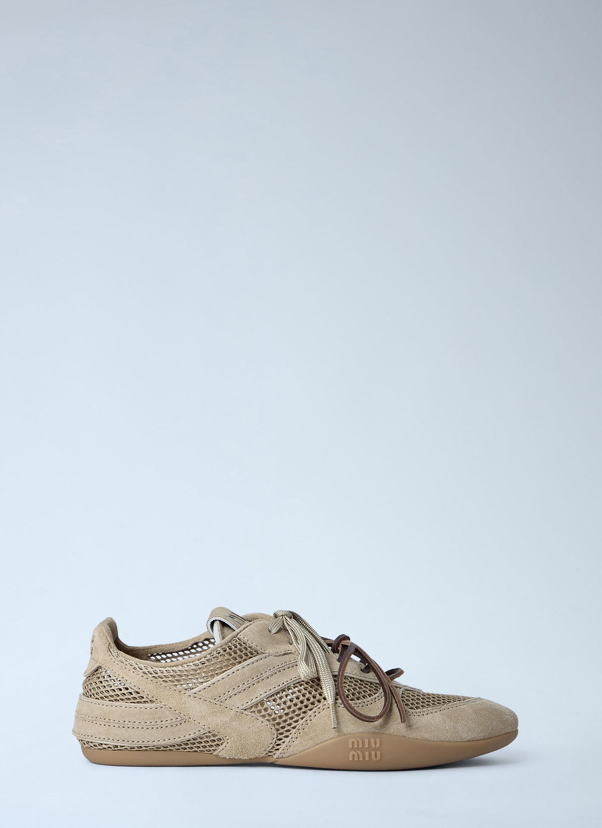 Miu Miu Women Rope And Suede Sneakers