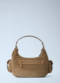 Miu Miu Women Corduroy Pocket Shoulder Bag