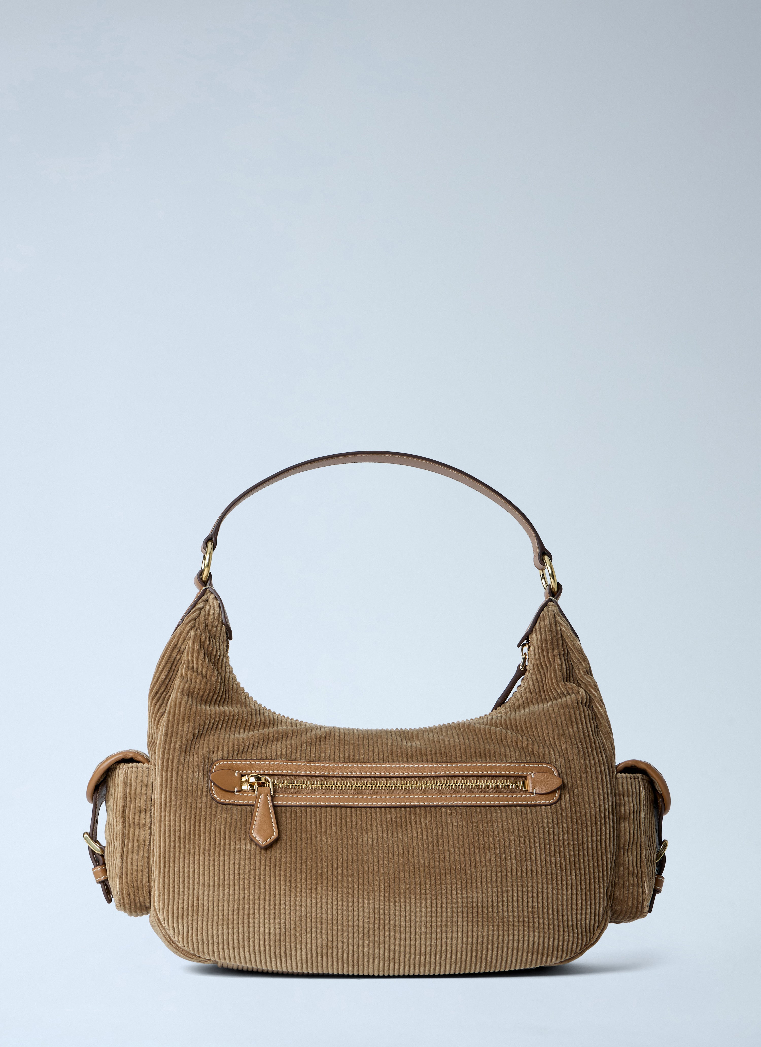Miu Miu Women Corduroy Pocket Shoulder Bag