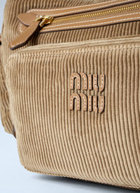 Miu Miu Women Corduroy Pocket Shoulder Bag