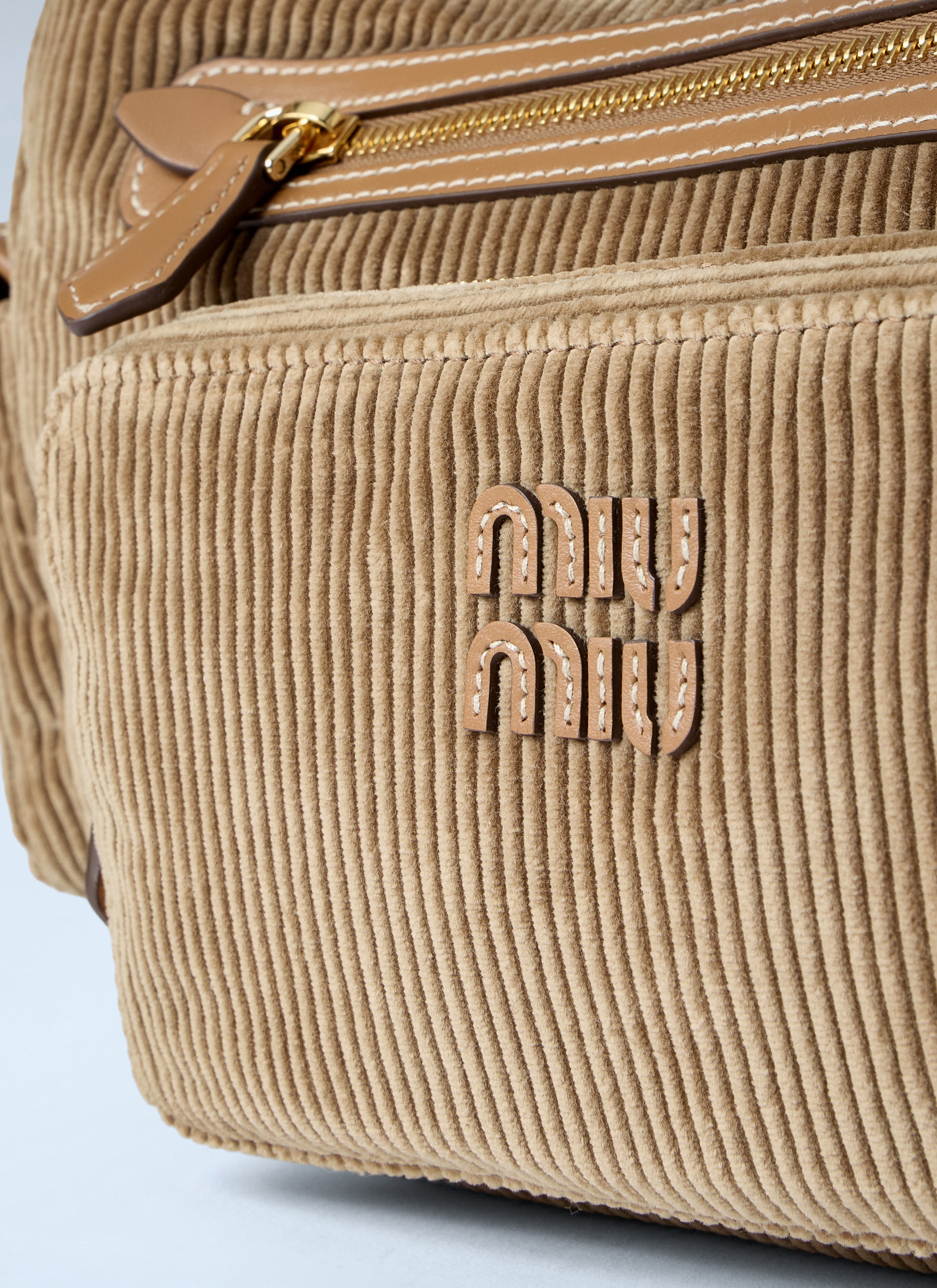 Miu Miu Women Corduroy Pocket Shoulder Bag
