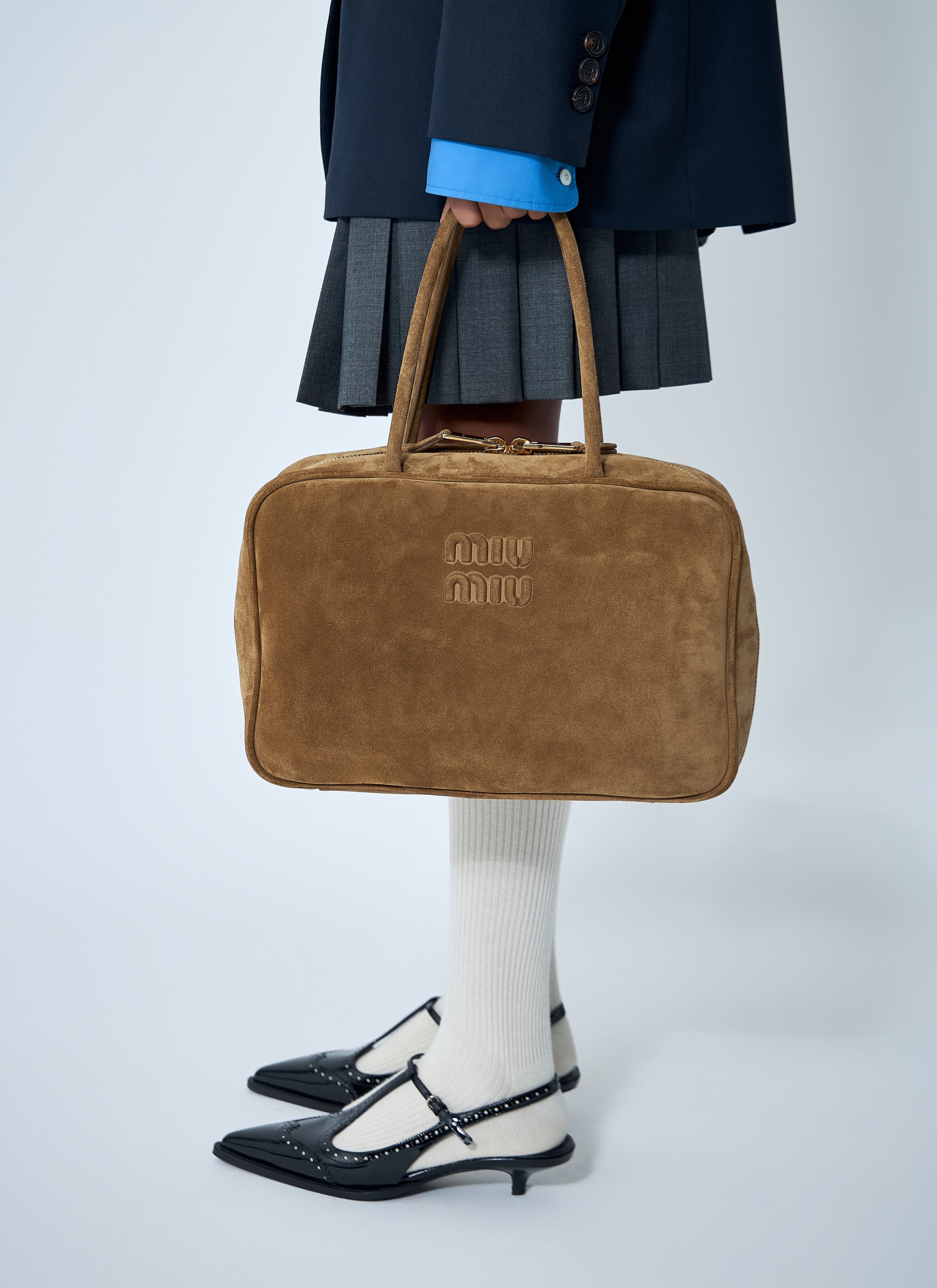 Miu Miu Women Suede Beau Handbag