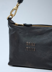 Miu Miu Women Logo Motif Pouch Shoulder Bag
