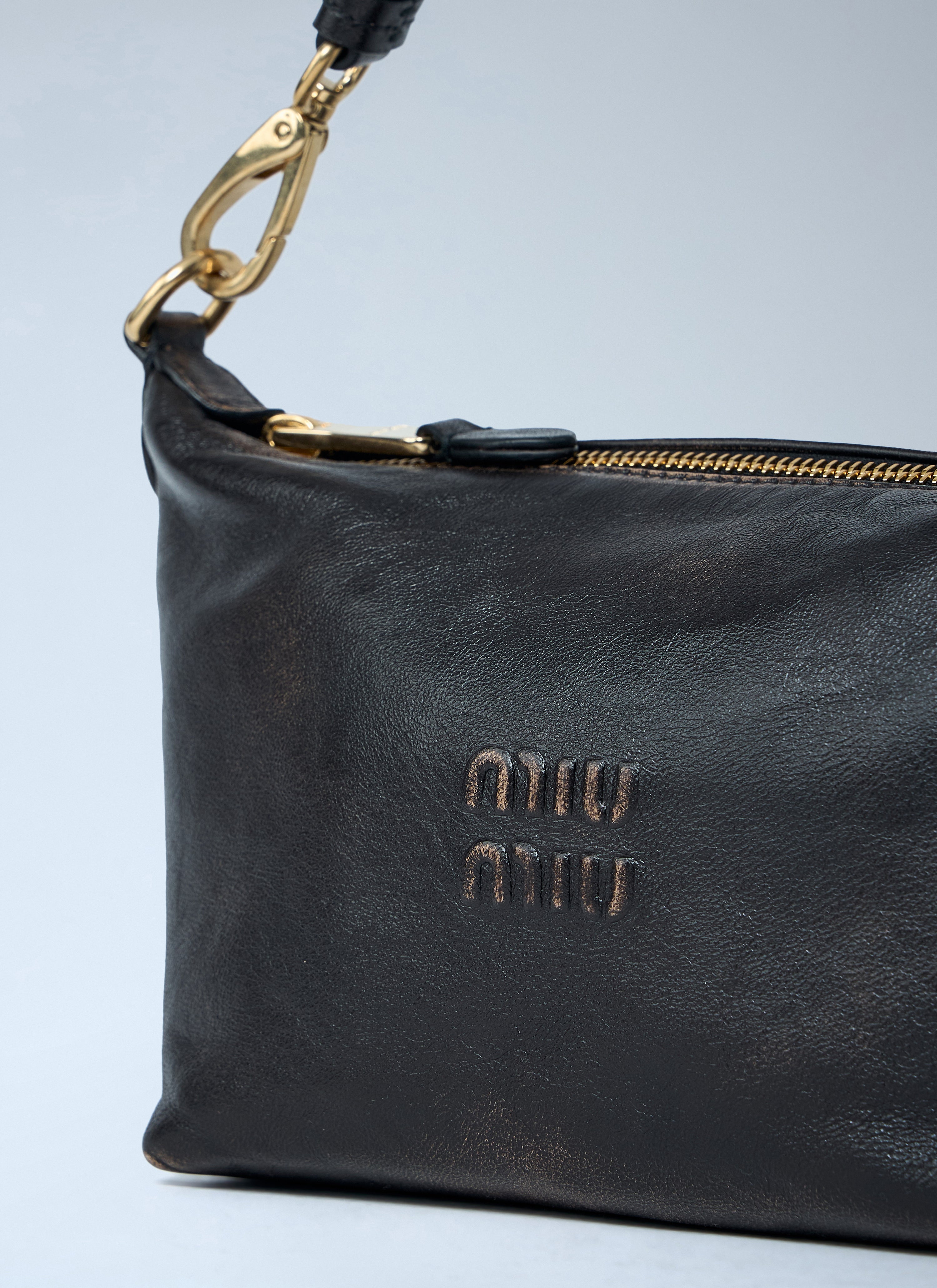 Miu Miu Women Logo Motif Pouch Shoulder Bag