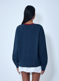 Miu Miu Miu Miu Women Cotton Jersey Sweatshirt With Logo Motif