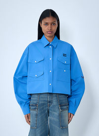 Miu Miu Miu Miu Women Cropped Utility Shirt