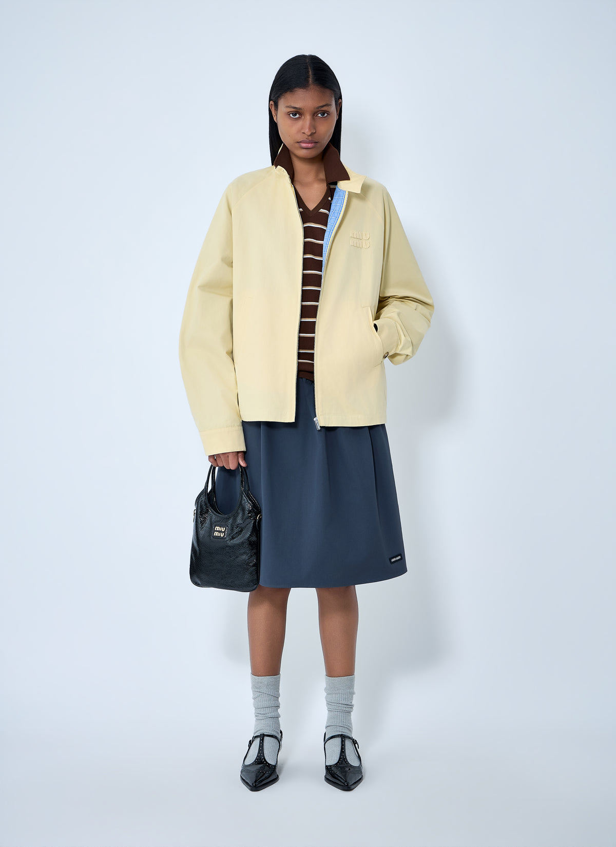 Miu Miu Women High-Neck Zip Jacket