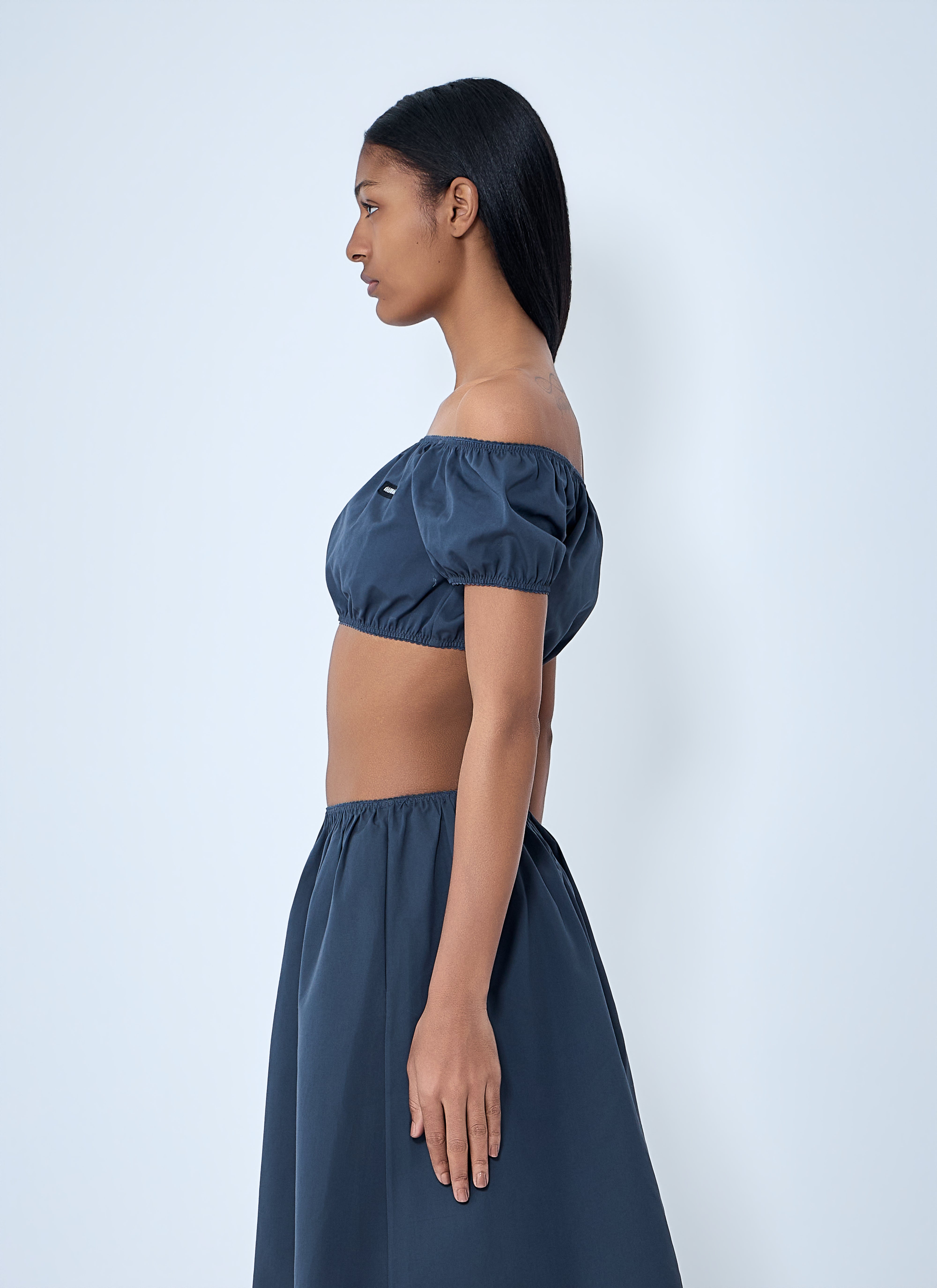 Miu Miu Women Off-Shoulder Crop Top – Bluefly