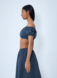 Miu Miu Miu Miu Women Off-Shoulder Crop Top