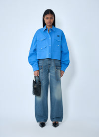 Miu Miu Miu Miu Women Cargo Denim Jeans