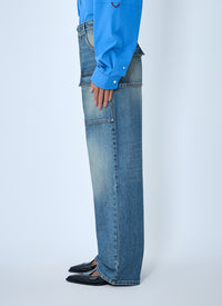 Miu Miu Miu Miu Women Cargo Denim Jeans