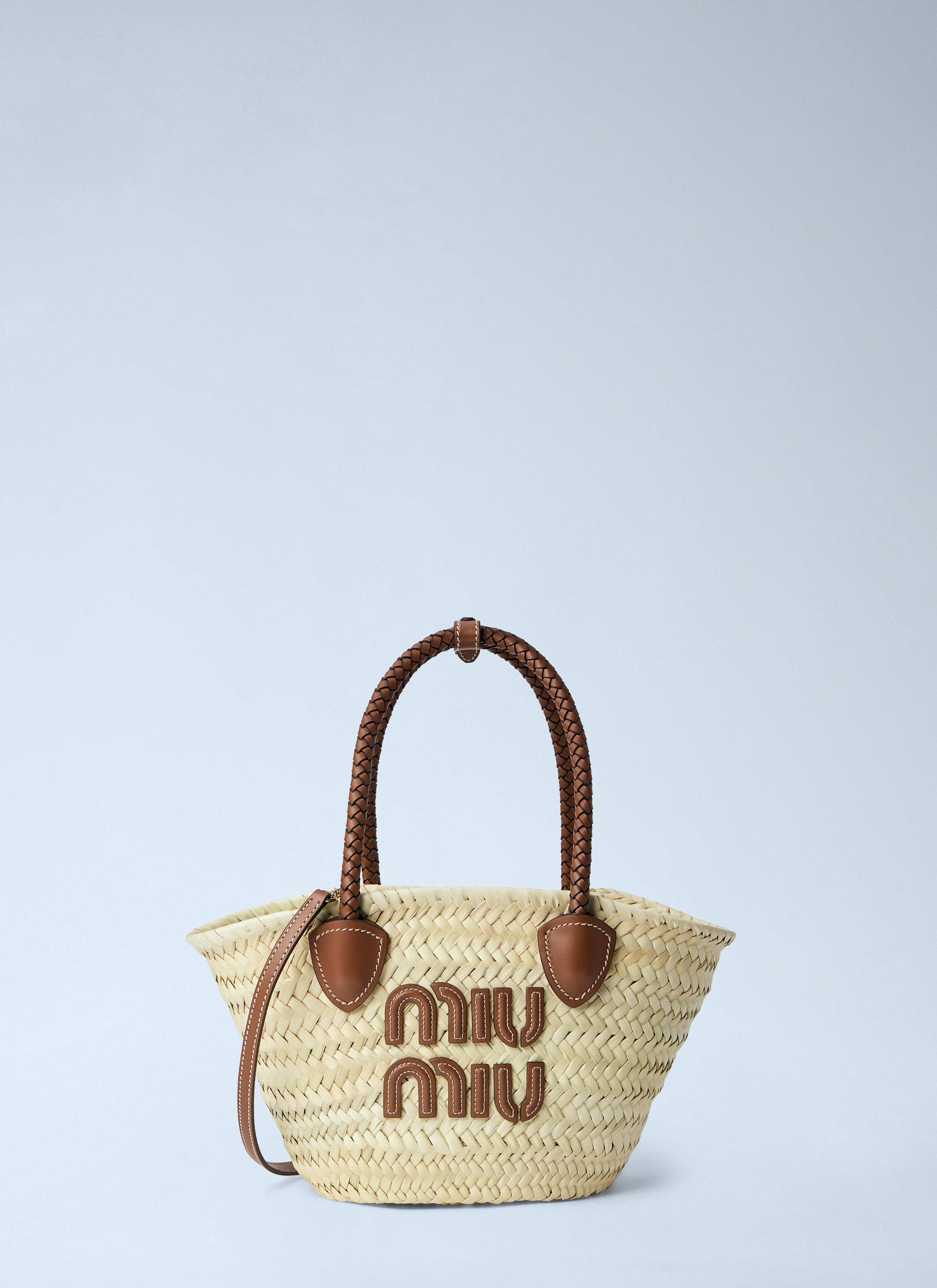 Miu Miu Women Woven Fabric Tote Bag
