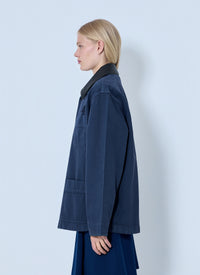 Miu Miu Miu Miu Women Single-Breasted Garment-Dyed Gabardine Jacket