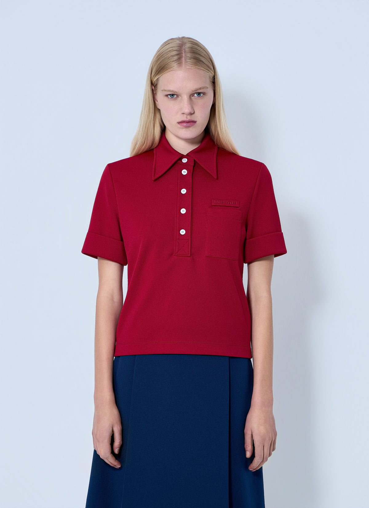 Miu Miu Women Jersey Polo Shirt