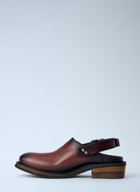 Miu Miu Women Foule Leather Mules