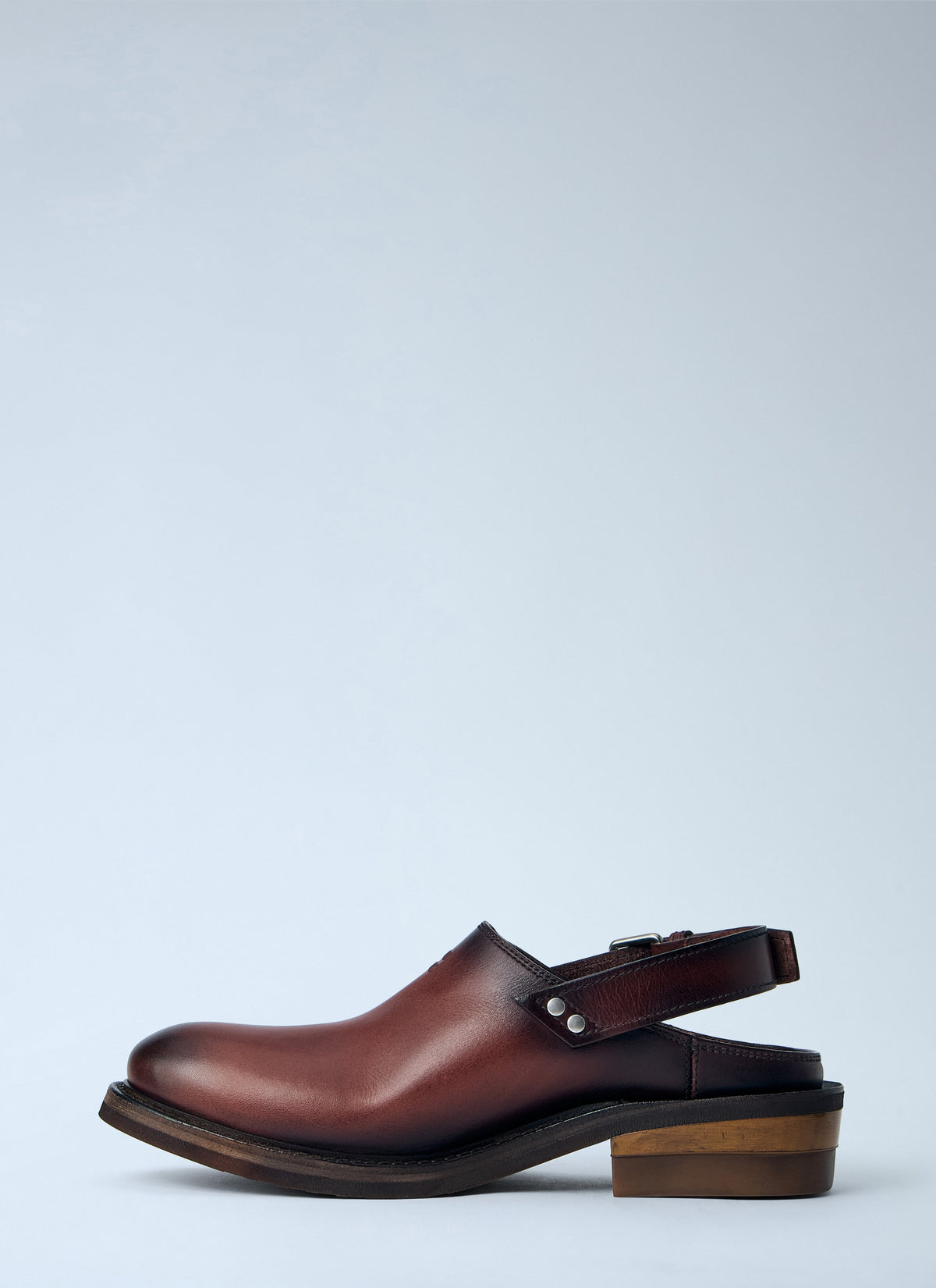 Miu Miu Women Foule Leather Mules