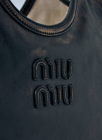 Miu Miu Women Ivy Leather Tote Bag