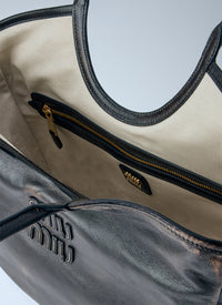 Miu Miu Women Ivy Leather Tote Bag