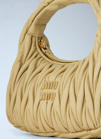 Miu Miu Women Wander Nappa Matelassé Hobo Bag