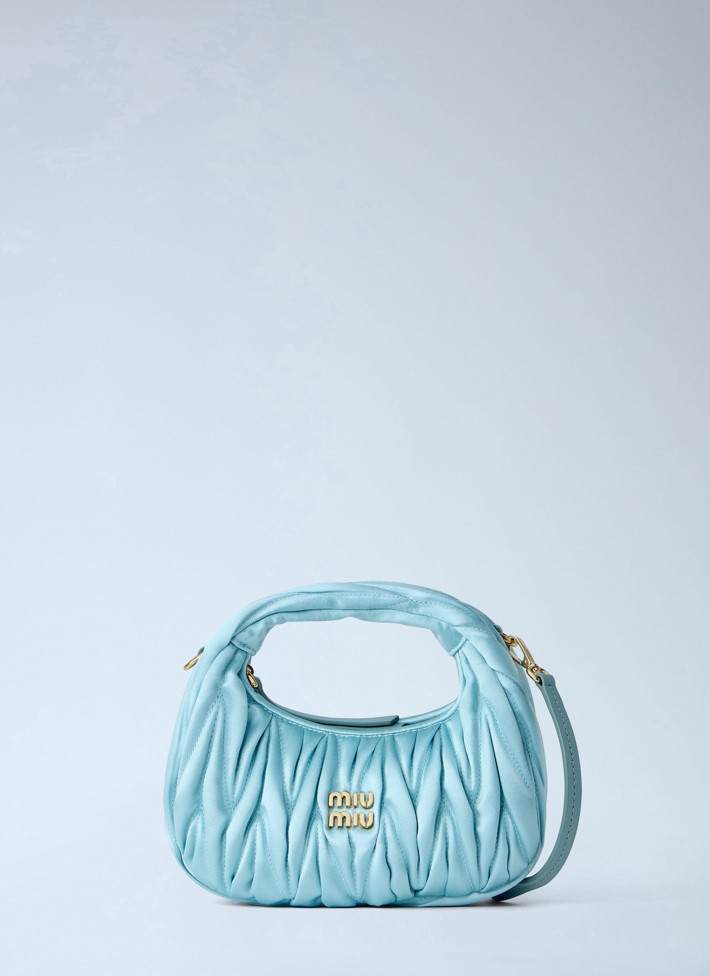 Miu Miu Women Wander Matelassé Satin Mini Bag