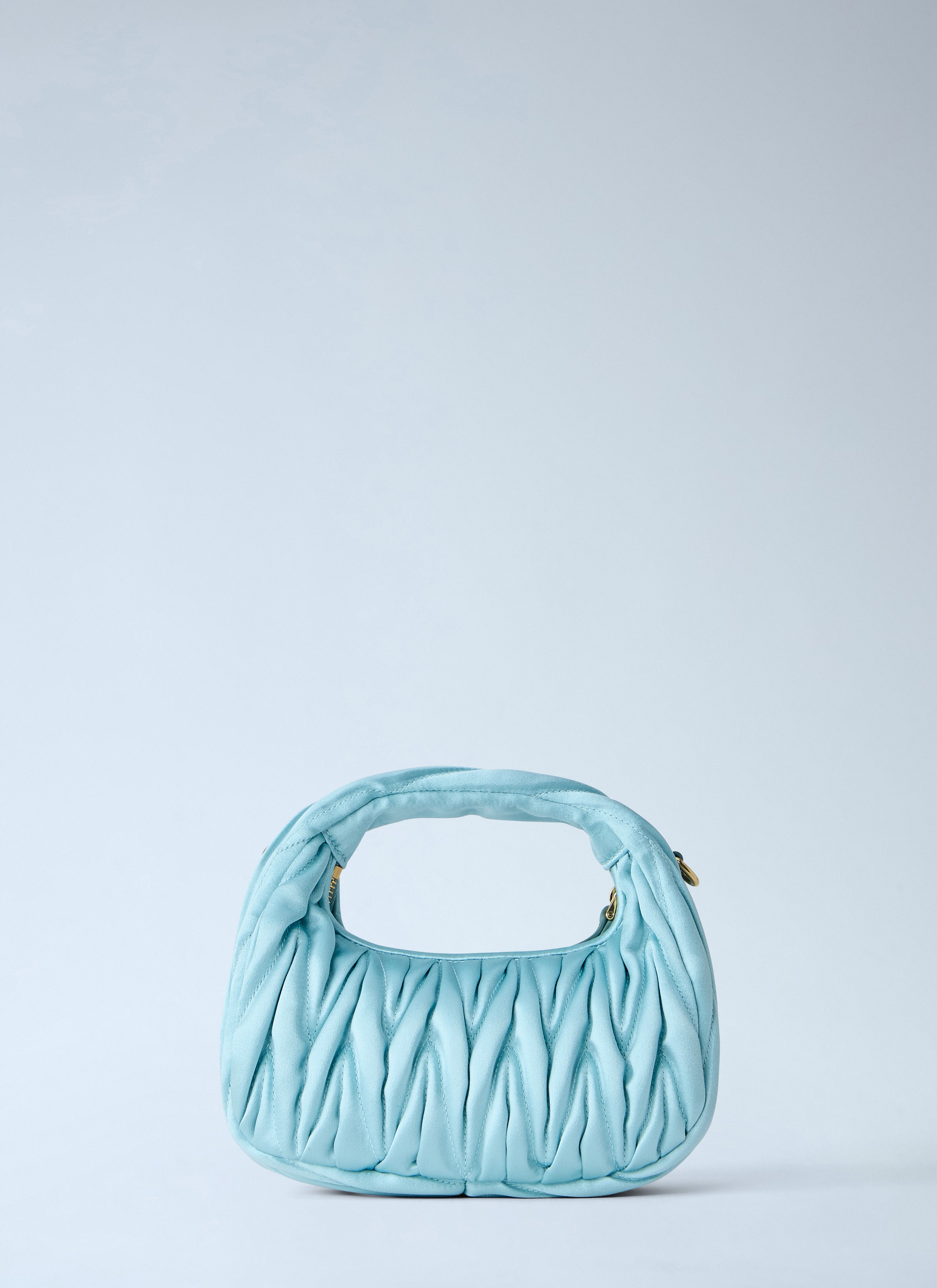 Miu Miu Women Wander Matelassé Satin Mini Bag