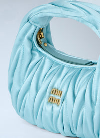 Miu Miu Women Wander Matelassé Satin Mini Bag