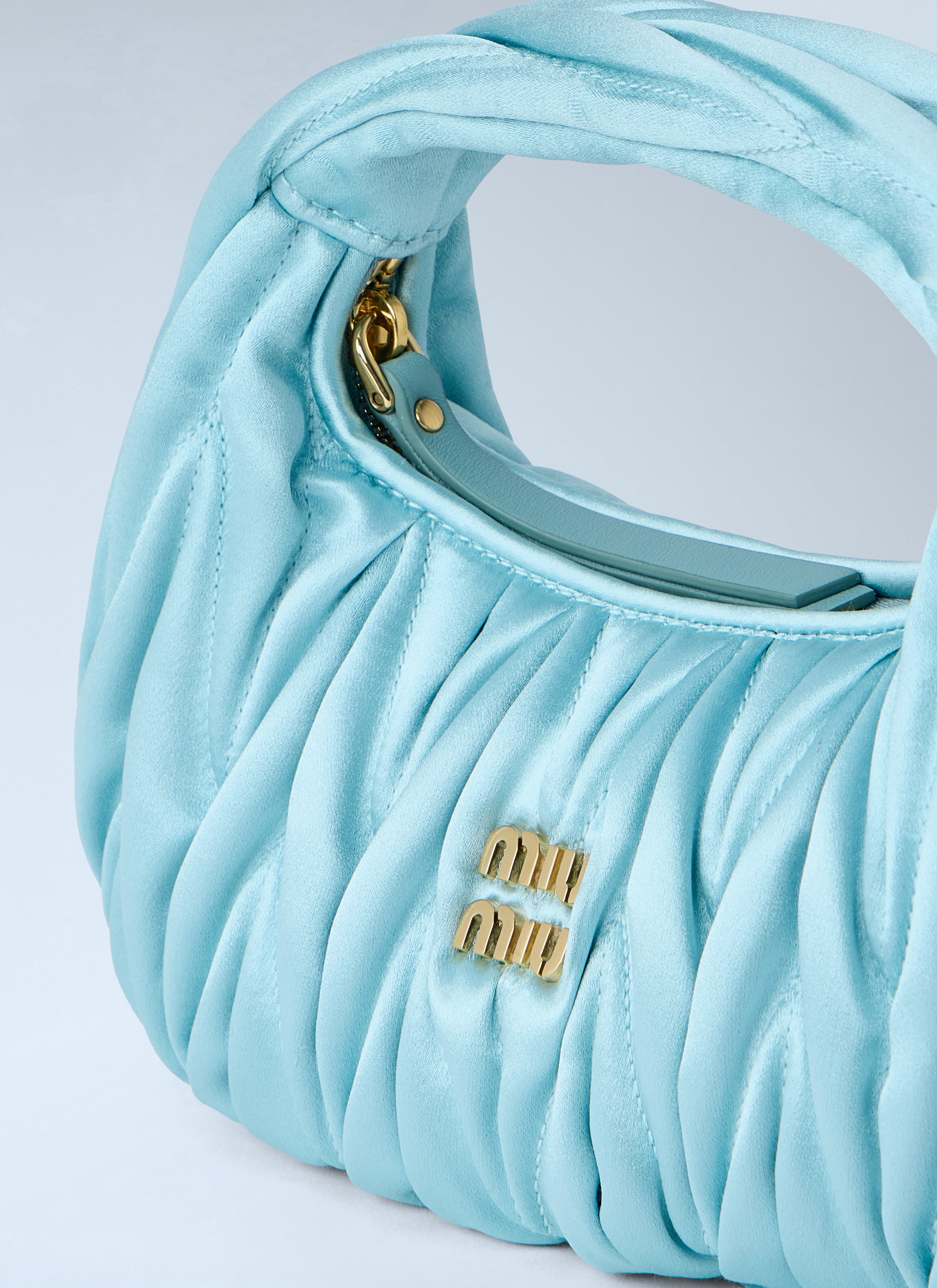 Miu Miu Women Wander Matelassé Satin Mini Bag
