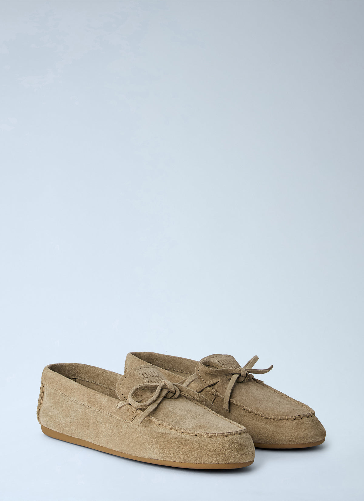 Miu Miu Women Suede Mesh Loafers