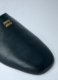 Miu Miu Women Leather Slippers