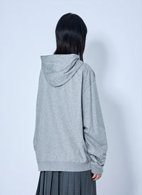 Miu Miu Women Zip Hoodie With Patch Detail
