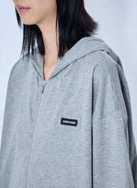 Miu Miu Women Zip Hoodie With Patch Detail