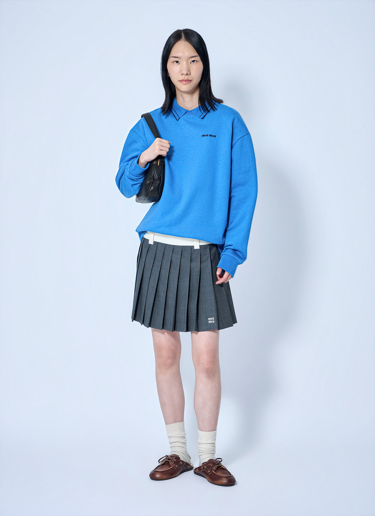 Miu Miu Miu Miu Women Logo Motif Sweatshirt