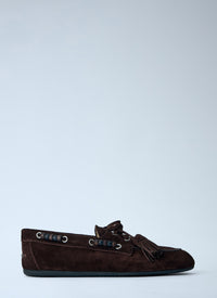 Miu Miu Women Suede Tassel Loafers