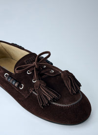 Miu Miu Women Suede Tassel Loafers