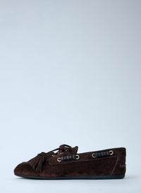 Miu Miu Women Suede Tassel Loafers
