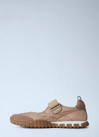 Miu Miu Women Tyre Technical Fabric And Suede Ballerinas