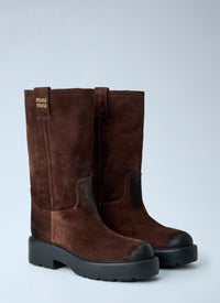 Miu Miu Women Suede Boots