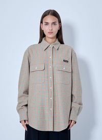 Miu Miu Women Checked Cotton Shirt