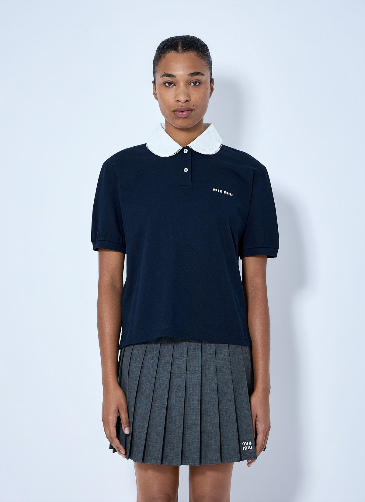 Miu Miu Miu Miu Women Piqué Polo Shirt
