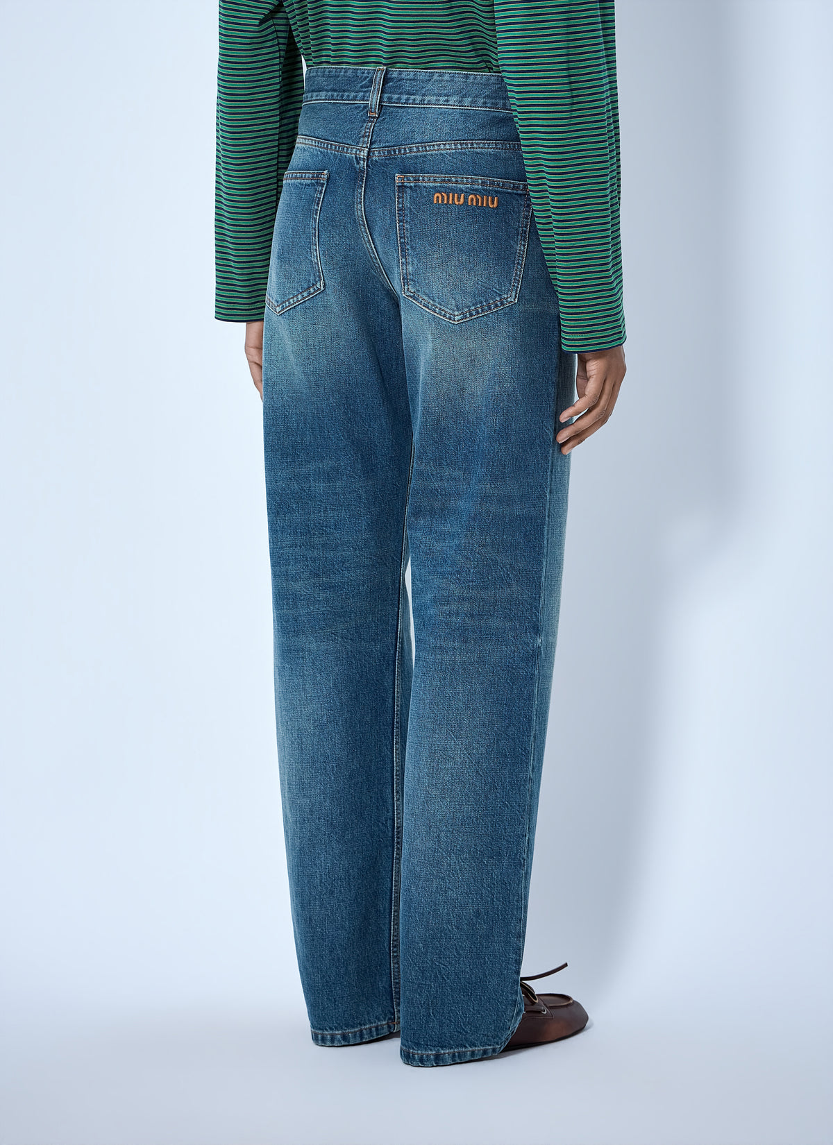 Miu Miu Miu Miu Women Wide-Leg Denim Jeans